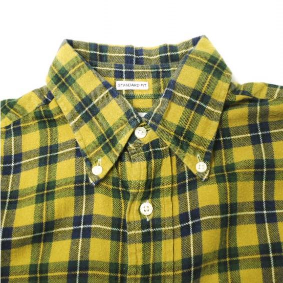 INDIVIDUALIZED SHIRTS インディビジュアライズドシャツ アメリカ製 コットンフランネルチェックBDシャツ 14 1/2-32 マスタード g16824 |  | 03