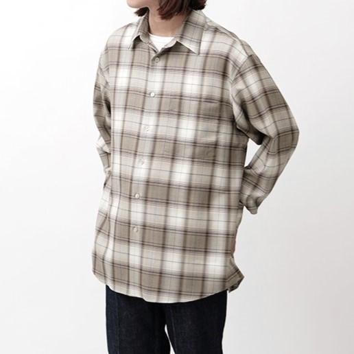 AURALEE オーラリー 23AW Super Light Wool Check Shirt AURALEE オーラリー 23AW Super Light Wool Check Shirt