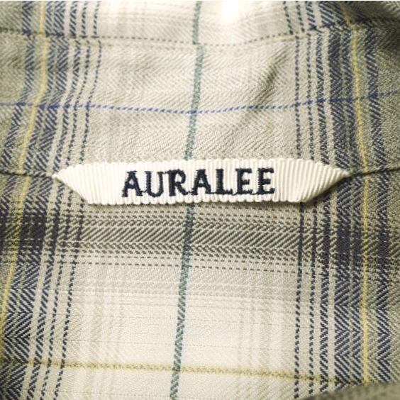 AURALEE オーラリー 23AW Super Light Wool Check Shirt AURALEE オーラリー 23AW Super Light Wool Check Shirt