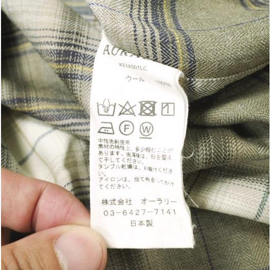 AURALEE オーラリー 23AW Super Light Wool Check Shirt AURALEE オーラリー 23AW Super Light Wool Check Shirt