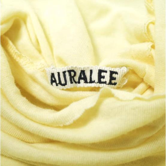 AURALEE オーラリー HIGH GAUGE SHEER RIB TURTLE NECK L/S TEE ハイゲージシアーリブタートルネック長袖Tシャツ A8AP02HF 1 イエロー |  | 02