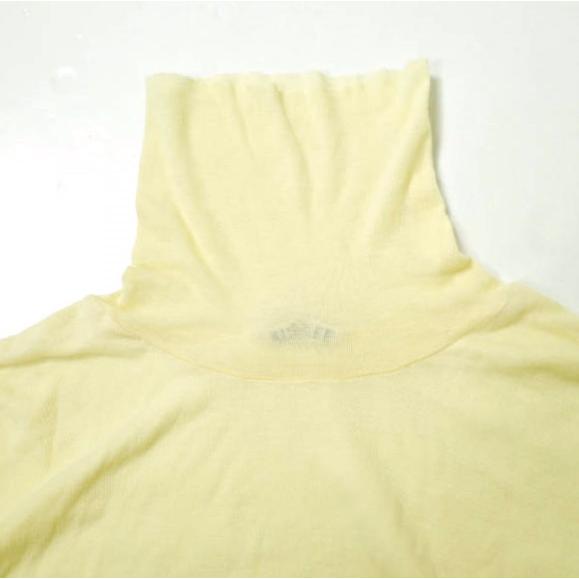 AURALEE オーラリー HIGH GAUGE SHEER RIB TURTLE NECK L/S TEE ハイゲージシアーリブタートルネック長袖Tシャツ A8AP02HF 1 イエロー |  | 03