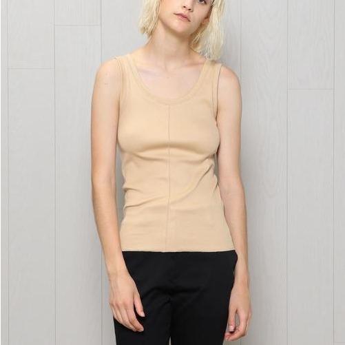 H BEAUTY＆YOUTH エイチ ビューティーアンドユース 日本製 RIB TANK TOP リブタンクトップ 1617-222-5273 Free ベージュ トップス g16879 |  | 02