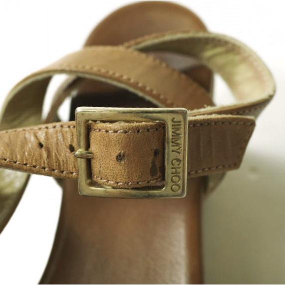 JIMMY CHOO ジミーチュウ アンクルストラップウェッジソール