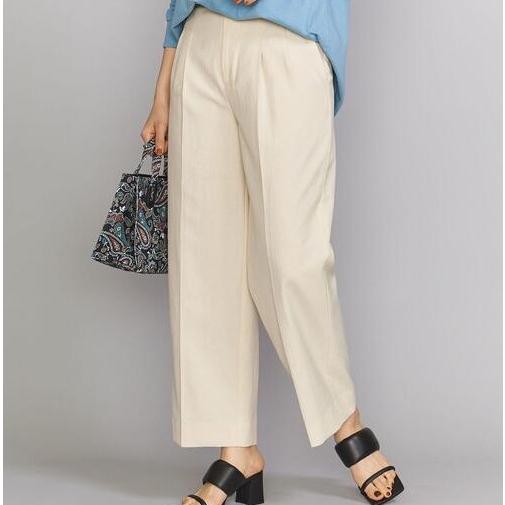 BEAUTY＆YOUTH UNITED ARROWS ビューティーアンドユース ツイル２タックワイドパンツ ウォッシャブル 1614-126-5491 S CREAM g16902 |  | 02