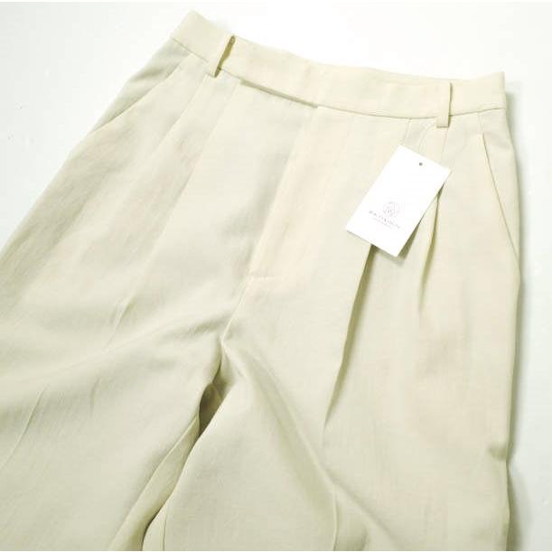 BEAUTY＆YOUTH UNITED ARROWS ビューティーアンドユース ツイル２タックワイドパンツ ウォッシャブル 1614-126-5491 S CREAM g16902 |  | 04