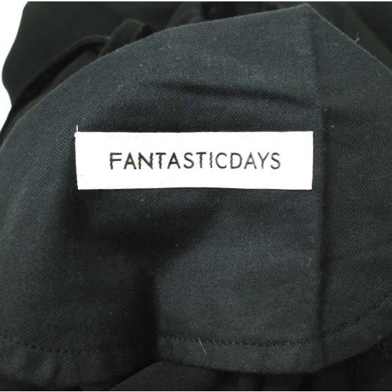 FANTASTICDAYS ファンタスティックデイズ 日本製 1タックワイドイージーパンツ HUGE-71-01 36 ブラック ボトムス g16915 |  | 05
