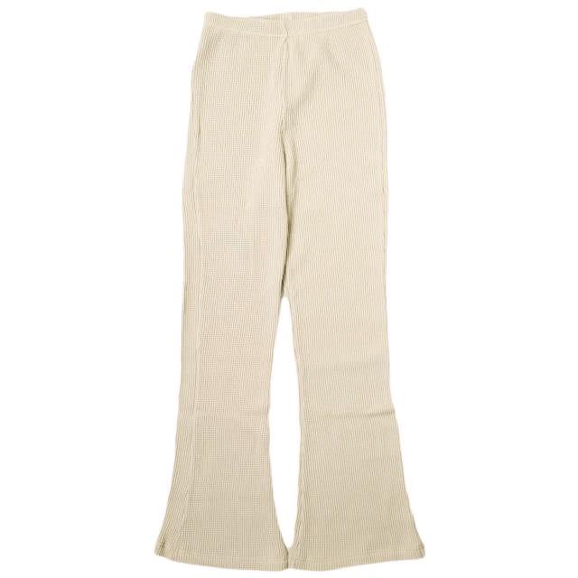 Healthknit ヘルスニット 日本製 ワッフルフレアパンツ 32004 Free BEIGE ボトムス g16927 | 