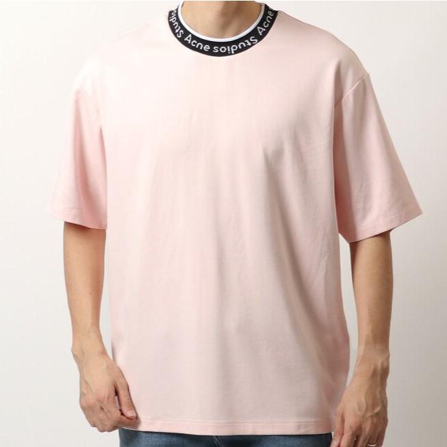 Acne Studios アクネストゥディオズ ポルトガル製 EXTORR LOGO RIB T-SHIRTS ロゴリブTシャツ FN-MN-TSHI000243 S Powder Pink 半袖 g16949 |  | 02