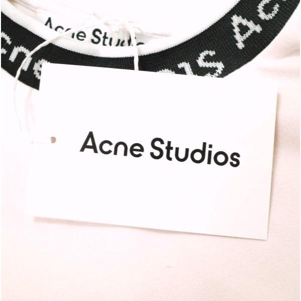 Acne Studios アクネストゥディオズ ポルトガル製 EXTORR LOGO RIB T-SHIRTS ロゴリブTシャツ FN-MN-TSHI000243 S Powder Pink 半袖 g16949 |  | 03