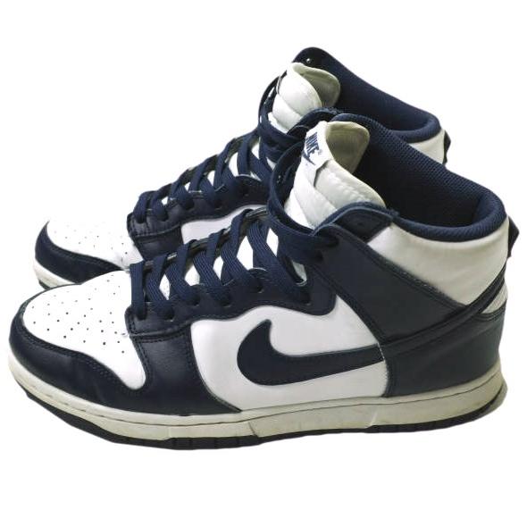 NIKE ナイキ DUNK HI RETRO ダンク ハイ レトロ DD1399-104 US10(28cm) WHITE/MIDNIGHT NAVY スニーカー シューズ【中古】【NIKE】 NIKE ナイキ DUNK HI RETRO ダンク ハイ レトロ DD1399-104 US10(28cm