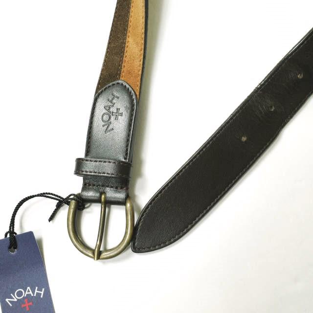 NOAH NYC ノア ニューヨーク Stripe Belt ツートーンレザーベルト 34 ブラウン g16970 |  | 03