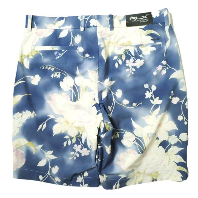 新品 RLX Ralph Lauren アールエルエックス ラルフローレン FLORAL SHORTS フローラルショーツ 32 BLUE 花柄 ショートパンツ g17025 |  | 01