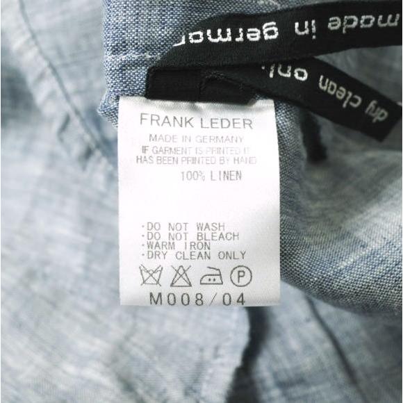 FRANK LEDER フランクリーダー ドイツ製 Switch Linen Shirt 袖切り替えリネンシャツ 0126018 S ブルー 長袖 ストライプ トップス g17034 |  | 06