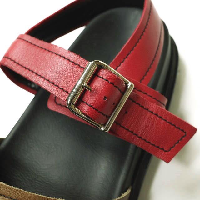 MARNI マルニ イタリア製 マルチカラー レザーストラップサンダル SAMR000501LV817 40(25-25.5cm) MOCA/RED シューズ g17044 |  | 06