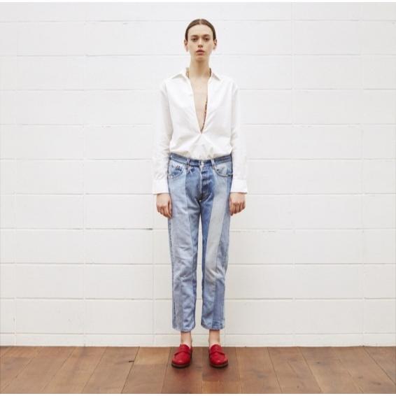 UNUSED アンユーズド 日本製 Levi’s 501 Remake Denim Pants 再構築 リメイクデニムパンツ UW0500 1 Indigo ジーンズ ボトムス g17065 |  | 02