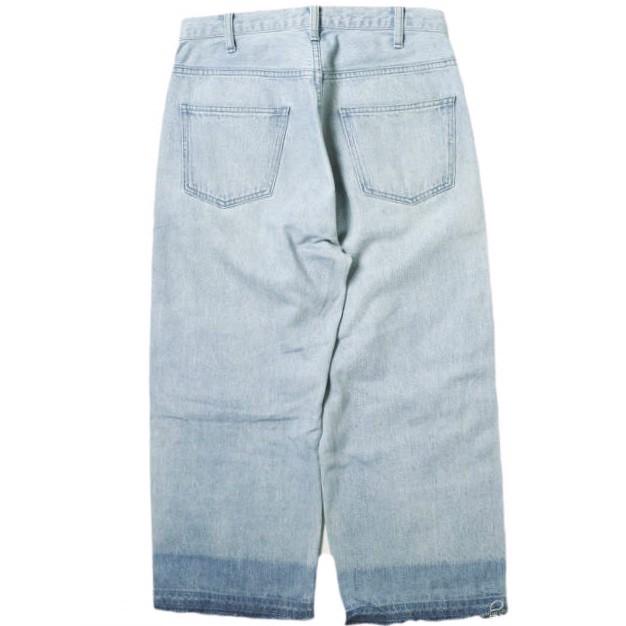 UNUSED アンユーズド 日本製 Cut Off 13oz Wide Denim カットオフワイドデニムパンツ UW0477 1 Light Indigo ジップフライ ジーンズ g17066 |  | 01