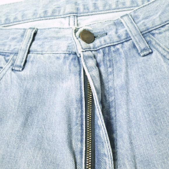 UNUSED アンユーズド 日本製 Cut Off 13oz Wide Denim カットオフワイドデニムパンツ UW0477 1 Light Indigo ジップフライ ジーンズ ボトムス【中古】【UNUSED】 UNUSED - UNUSED アンユーズド 日本製 Cut Off 13oz Wide Denim カット