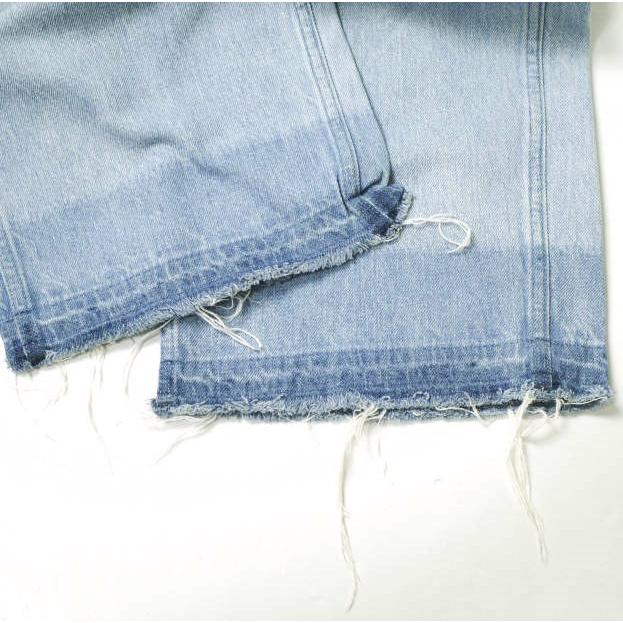 UNUSED アンユーズド 日本製 Cut Off 13oz Wide Denim カットオフワイドデニムパンツ UW0477 1 Light Indigo ジップフライ ジーンズ ボトムス【中古】【UNUSED】 UNUSED アンユーズド 日本製 Cut Off 13oz Wide Denim カットオフ
