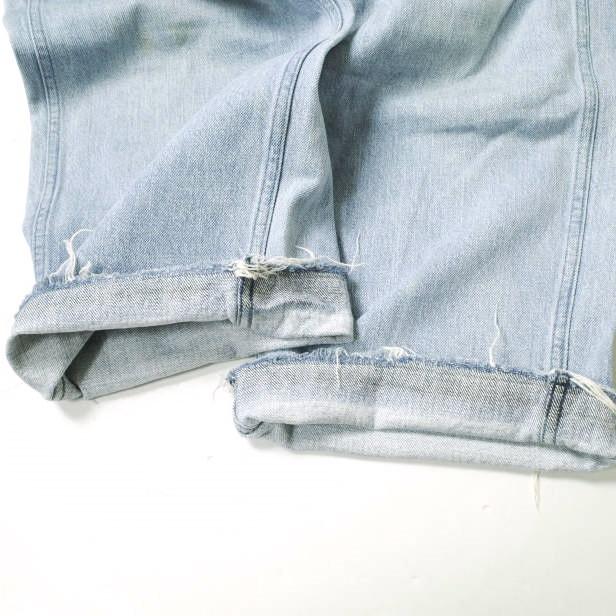 UNUSED アンユーズド 日本製 Cut Off 13oz Wide Denim カットオフワイドデニムパンツ UW0477 1 Light Indigo ジップフライ ジーンズ g17066 |  | 07