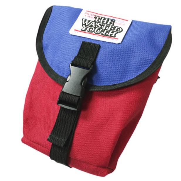 BLACK EYE PATCH x WASTED YOUTH ブラックアイパッチ 21SS 別注 PRIORITY LABEL SHOULDER BAG ミニショルダーバッグ RED/BLUE サコッシュ |  | 02