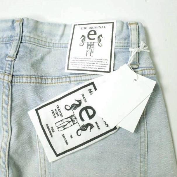新品 e JEANS イージーンズ SEA HORSE BOY'S TAPERED 岡山児島 ストレッチスリムテーパードデニムパンツ e-L805 24 sky blue 定価26,400円 |  | 02