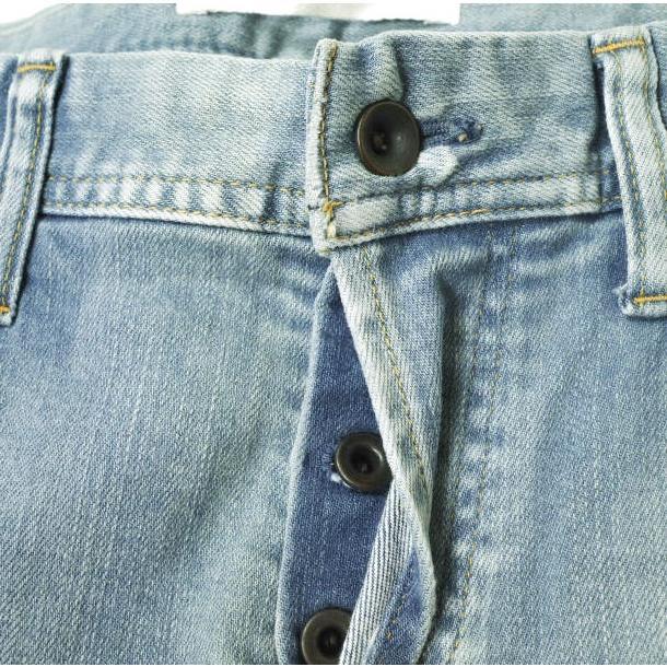 新品 e JEANS イージーンズ SEA HORSE SLIM 岡山児島 ダメージ＆リペアパッチ ストレッチスリムデニムパンツ e-801 3 定価38,500円 g17266 |  | 03