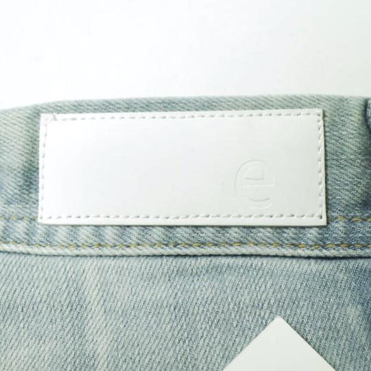 新品 e JEANS イージーンズ SEA HORSE SLIM 岡山児島 ダメージ＆リペアパッチ ストレッチスリムデニムパンツ e-801 3 定価38,500円 g17266 |  | 07