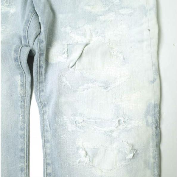 新品 e JEANS イージーンズ BIG BELLY STRAIGHT 岡山児島 リメイク＆ブリーチ加工 ストレッチスリムデニムパンツ e-805 1 定価33,000円 |  | 05