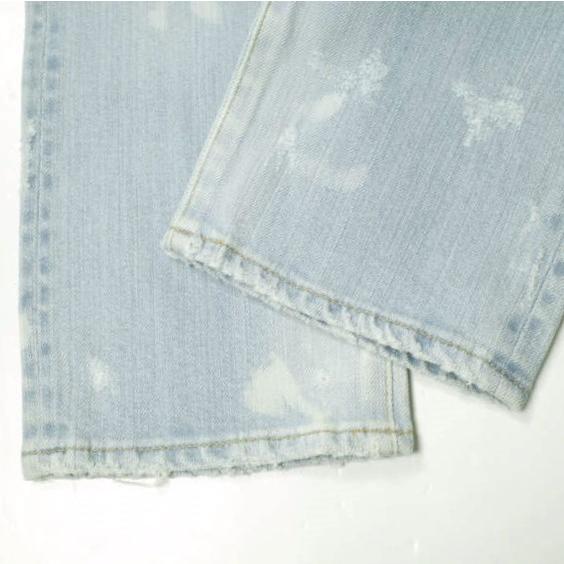 新品 e JEANS イージーンズ BIG BELLY STRAIGHT 岡山児島 リメイク＆ブリーチ加工 ストレッチスリムデニムパンツ e-805 1 定価33,000円 |  | 07