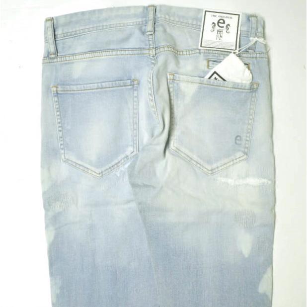 新品 e JEANS イージーンズ SEA HORSE BOY'S TAPERED 岡山児島 リペア加工ストレッチスリムテーパードデニムパンツ e-L805 24 定価36,300円 |  | 06