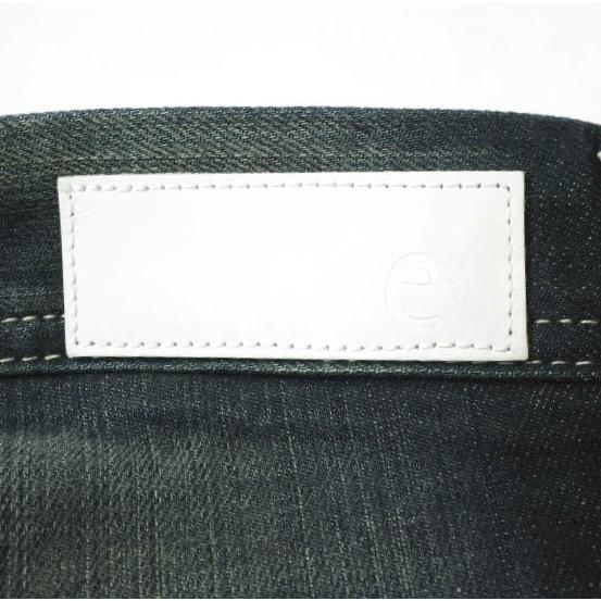 新品 e JEANS イージーンズ e-801 SLIM STRETCH 岡山児島 ダメージ＆ペイント加工 スリムストレッチデニムパンツ 0 DARK BLUE 定価35,200円 |  | 07