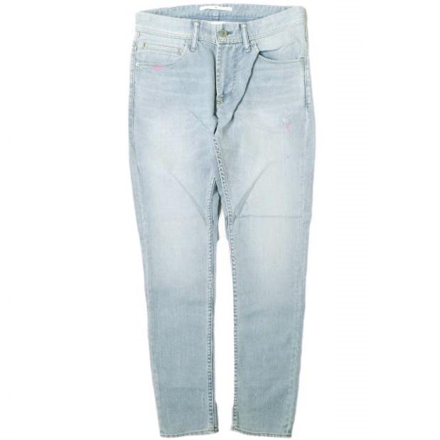 e JEANS イージーンズ 日本製 SLIM STRETCH 岡山児島 汚れ＆リペア加工 スリムストレッチデニムパンツ e701-002 0 WHITE ジップフライ スキニー ジーンズ 定価36,300円 ボトムス【新古品】【中古】【e JEANS】 e JEANS イージーンズ 日本製 SLIM STRETCH 岡山児島 汚れ＆リペア加工