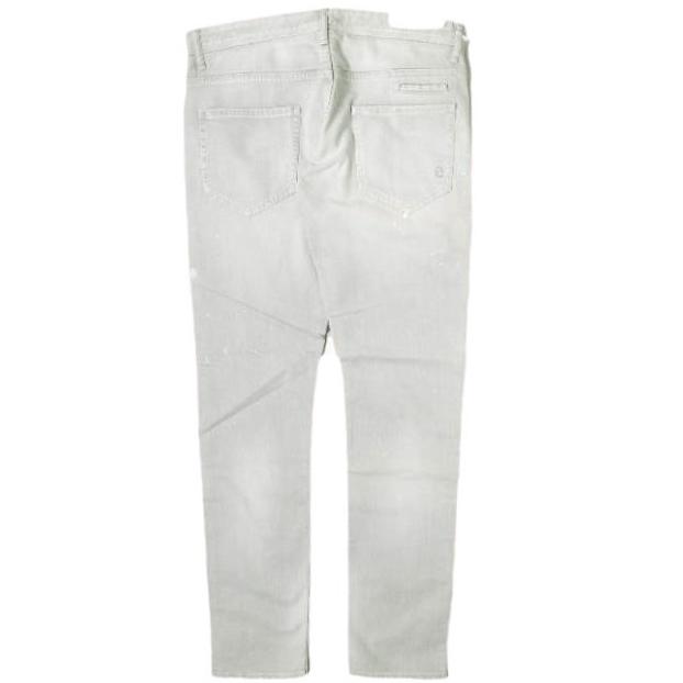 新品 e JEANS イージーンズ 日本製 岡山児島 ダメージ＆ペイント加工 スキニーデニムパンツ e-801G 4 A.GRAY スリム 定価35,200円 g17303 |  | 01