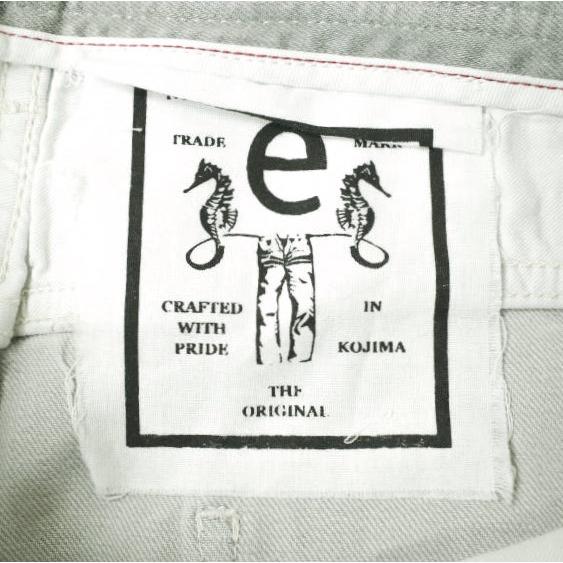 新品 e JEANS イージーンズ 日本製 岡山児島 ダメージ＆ペイント加工 スキニーデニムパンツ e-801G 4 A.GRAY スリム 定価35,200円 g17303 |  | 09