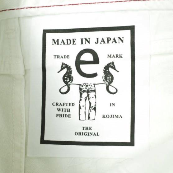 新品 e JEANS イージーンズ SLIM STRAIGHT 岡山児島 ダメージ加工 スキニーデニムパンツ 171100801 23inch WHITE 定価34,100円 g17306 |  | 02