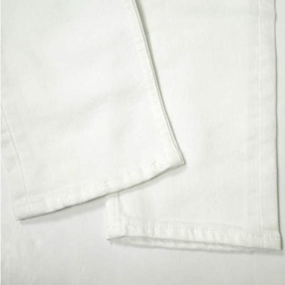 新品 e JEANS イージーンズ SLIM STRAIGHT 岡山児島 ダメージ加工 スキニーデニムパンツ 171100801 23inch WHITE 定価34,100円 g17306 |  | 08