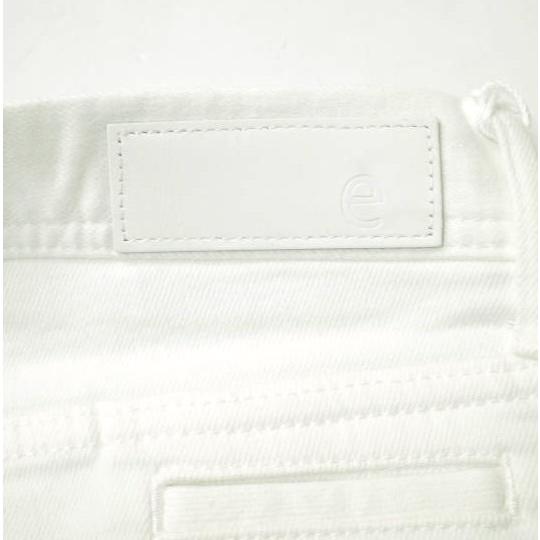 新品 e JEANS イージーンズ SLIM STRAIGHT 岡山児島 ダメージ加工 スキニーデニムパンツ 171100801 23inch WHITE 定価34,100円 g17307 |  | 06