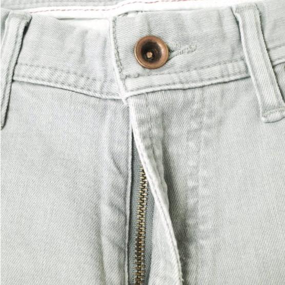 新品 e JEANS イージーンズ TAPERED 岡山児島 ダメージ加工 ストレッチテーパードデニムパンツ e-L805-063 26inch Sky Gray 定価26,400円 |  | 03