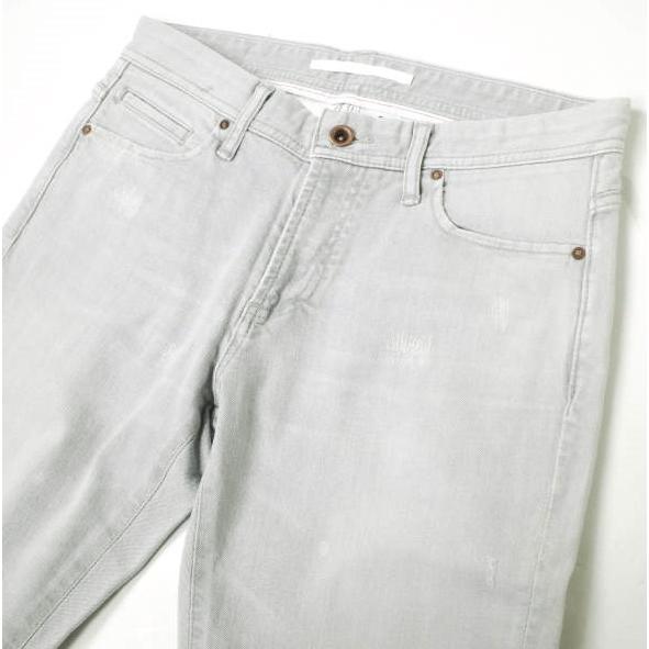 新品 e JEANS イージーンズ TAPERED 岡山児島 ダメージ加工 ストレッチテーパードデニムパンツ e-L805-063 26inch Sky Gray 定価26,400円 |  | 04