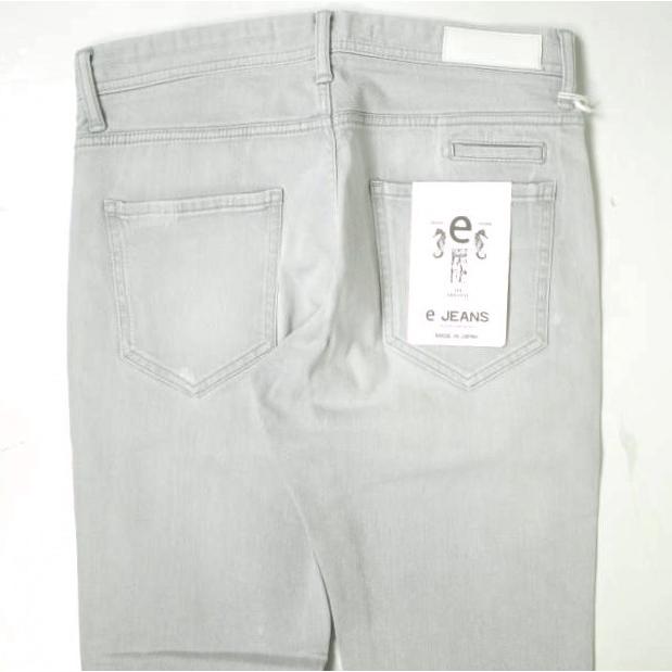 新品 e JEANS イージーンズ TAPERED 岡山児島 ダメージ加工 ストレッチテーパードデニムパンツ e-L805-063 26inch Sky Gray 定価26,400円 |  | 05