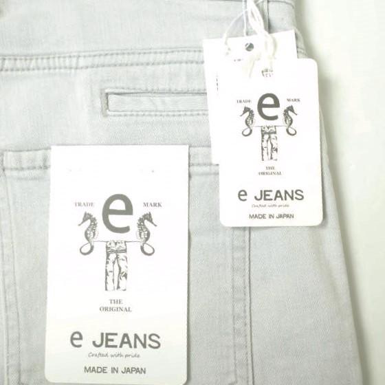 新品 e JEANS イージーンズ TAPERED 岡山児島 クラッシュ加工 テーパードデニムパンツ e-L805-065 27 Azure Gray 定価36,300円 g17333 |  | 02