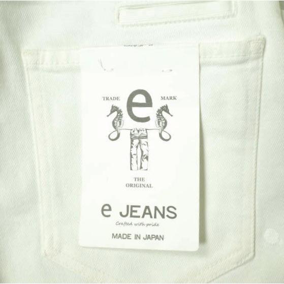 新品 e JEANS イージーンズ SEA HORSE BOYFRIEND TAPERED 岡山児島 ダメージ加工デニムパンツ e-L805 22 Sky White 定価26,400円 g17338 |  | 06