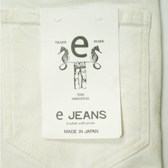 新品 e JEANS イージーンズ SLIM STRETCH 岡山児島 汚れ＆リペア加工 スリムストレッチデニムパンツ e701-002 0 WHITE 定価36,300円 |  | 07