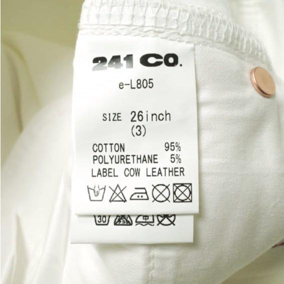 新品 e JEANS イージーンズ 日本製 岡山児島 ストレッチテーパードホワイトデニムパンツ e-L805 26inch(3) WHITE ジップフライ g17372 |  | 07
