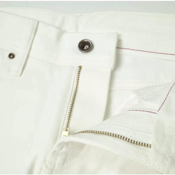 新品 e JEANS イージーンズ 日本製 岡山児島 ストレッチテーパードホワイトデニムパンツ e-L805 23inch(0) WHITE ジップフライ g17373 |  | 03