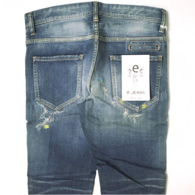 新品 e JEANS イージーンズ STRETCH SLIM 岡山児島 襤褸パッチワーク