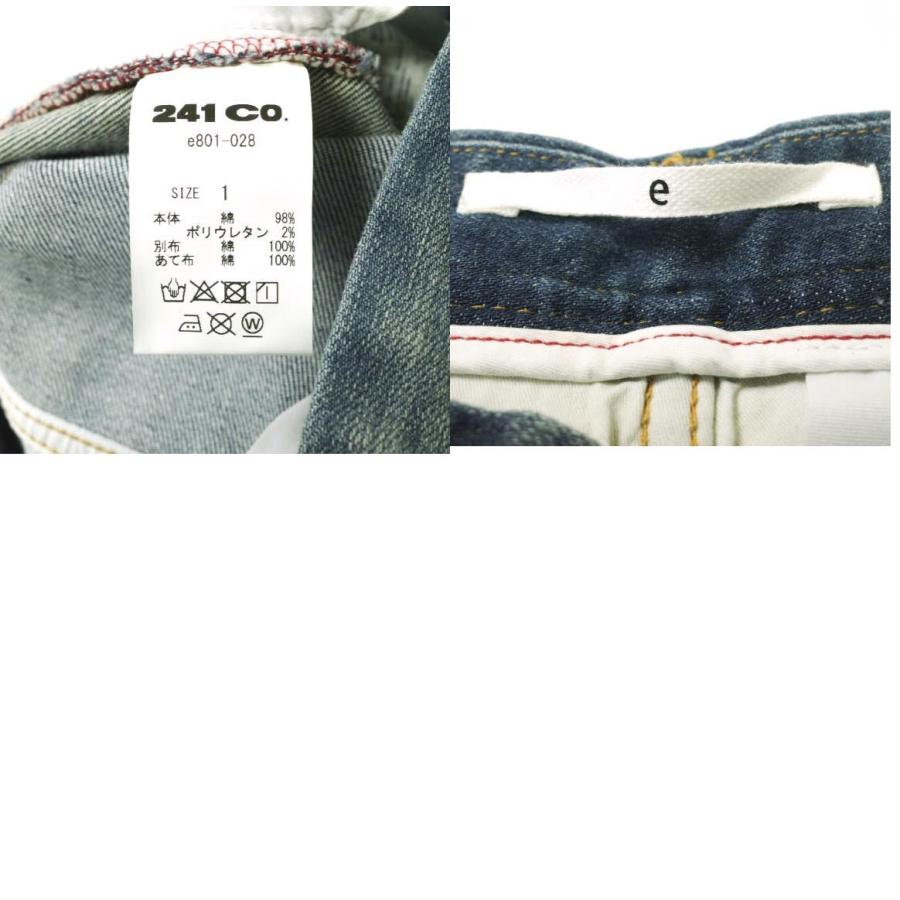 新品 e JEANS イージーンズ STRETCH SLIM 岡山児島 襤褸パッチワーク