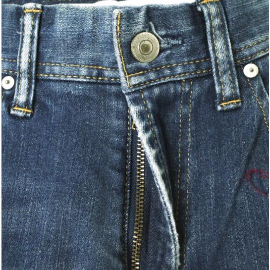 新品 e JEANS イージーンズ STRETCH SLIM 岡山児島 襤褸パッチワークストレッチスリムデニムパンツ e801-028 0 定価59,500円 g17376 |  | 03