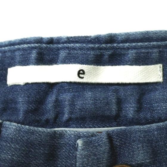 新品 e JEANS イージーンズ 日本製 TAPERED 岡山児島 ストレッチスリムテーパードデニムパンツ eL806-001 1 NAVY 定価28,600円 g17381 |  | 09